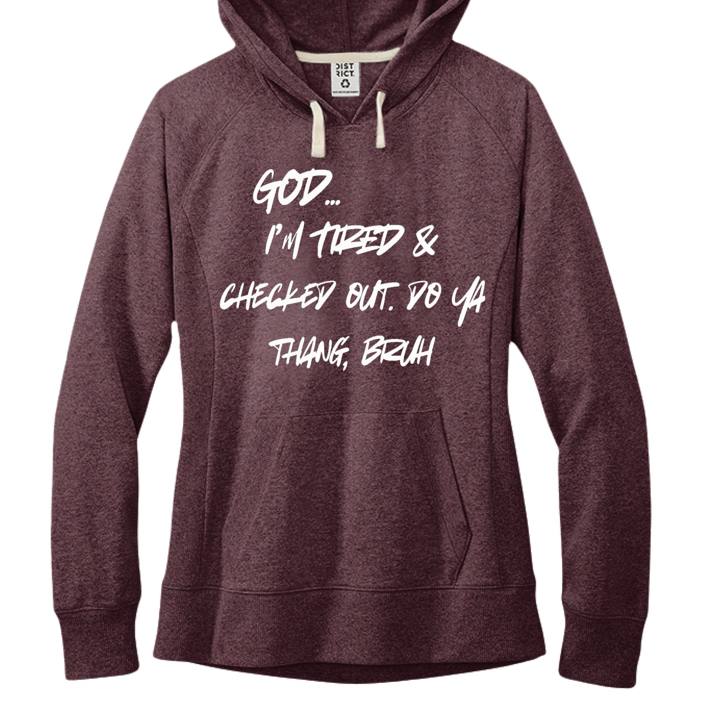 Maroon Heather - FRONT