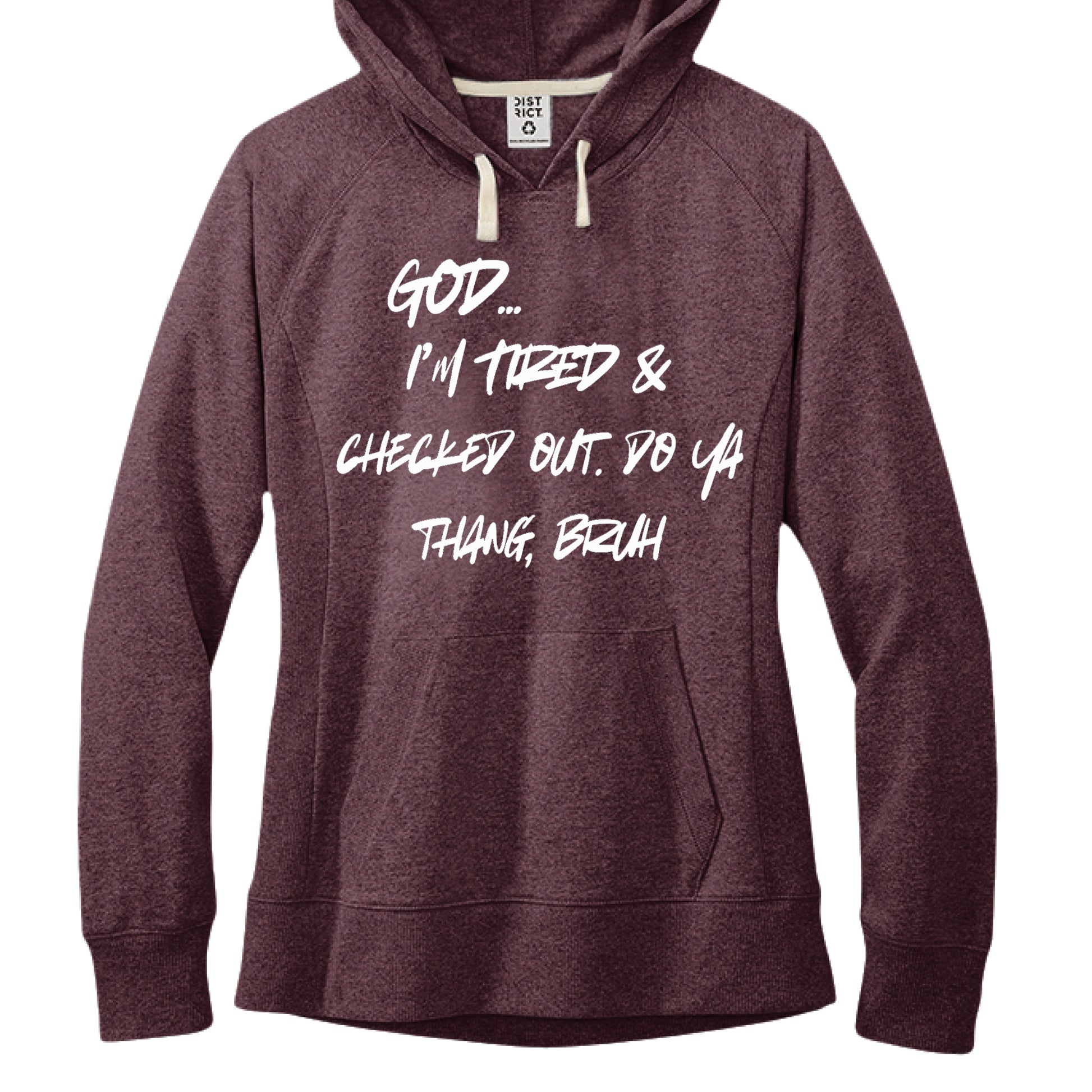 Maroon Heather - FRONT