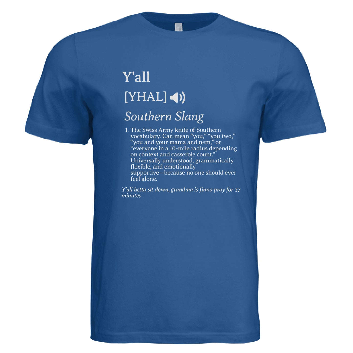 Solid True Royal Triblend - FRONT