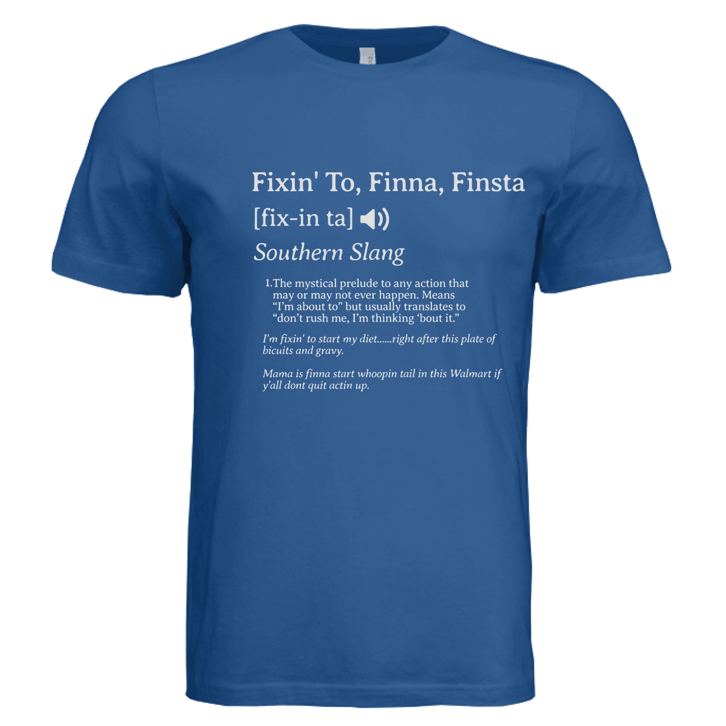 Solid True Royal Triblend - FRONT