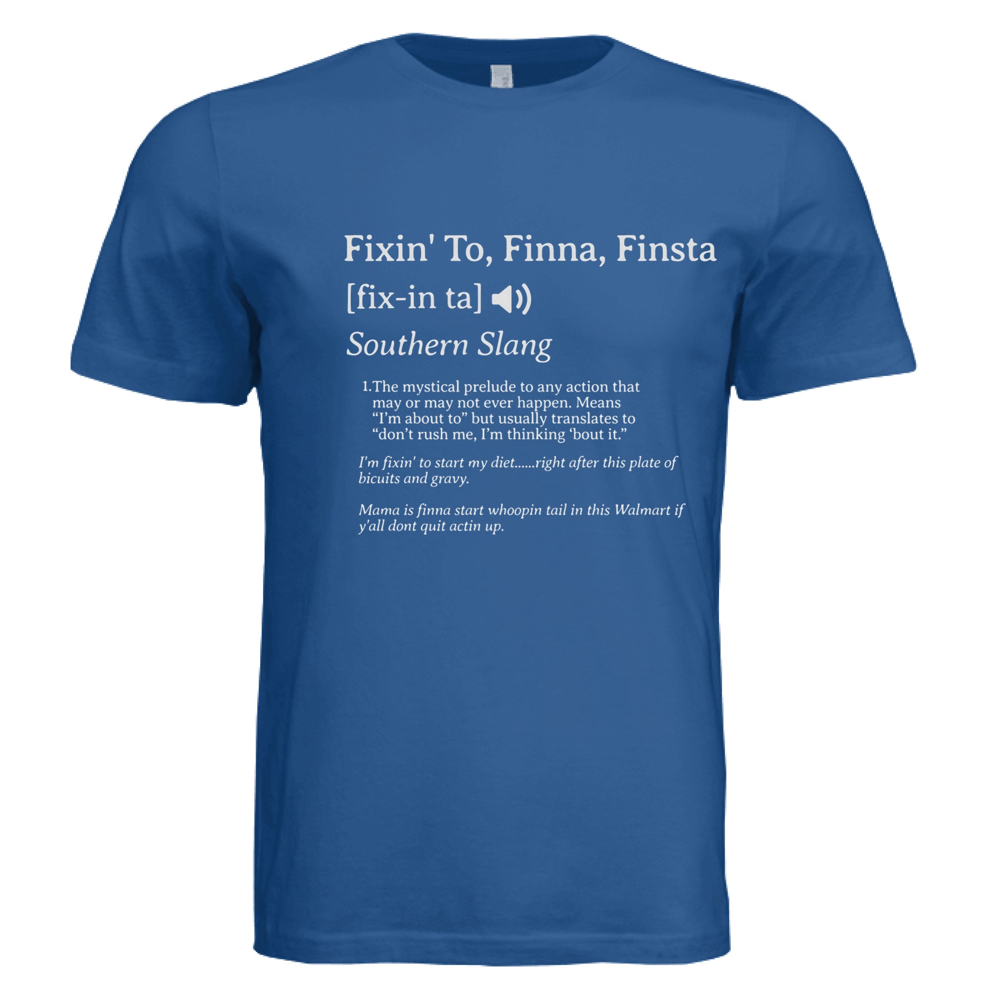 Solid True Royal Triblend - FRONT