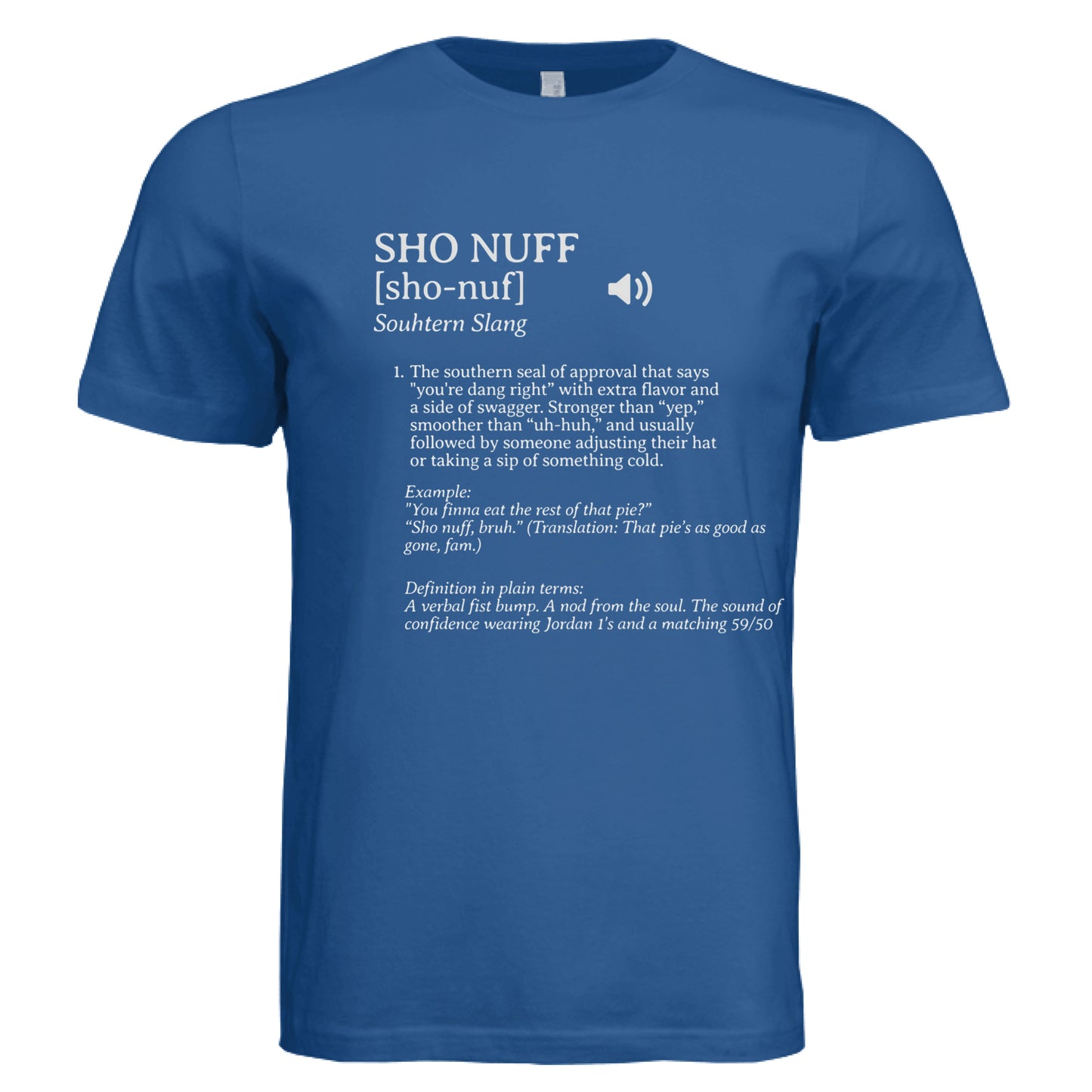 Solid True Royal Triblend - FRONT