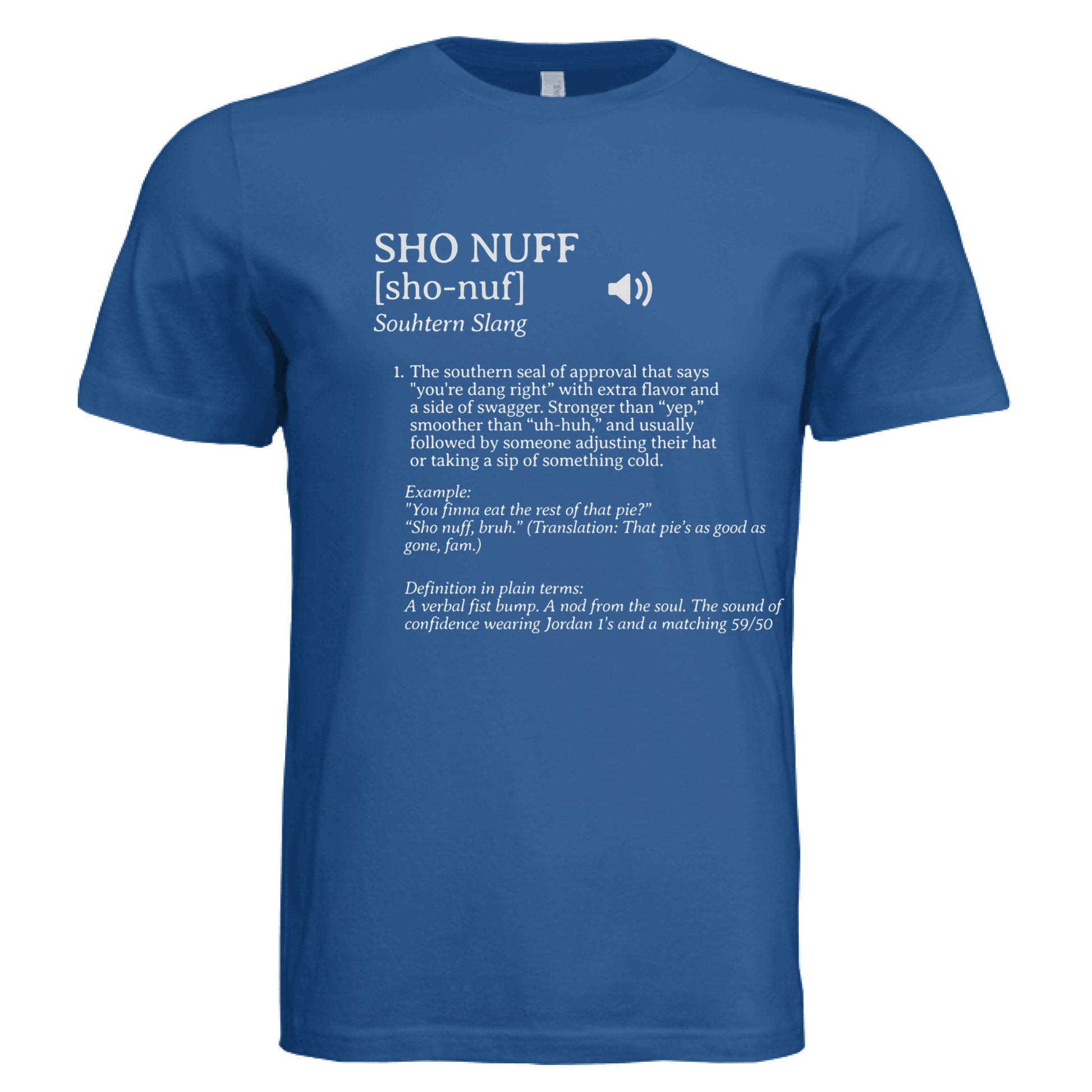 Solid True Royal Triblend - FRONT