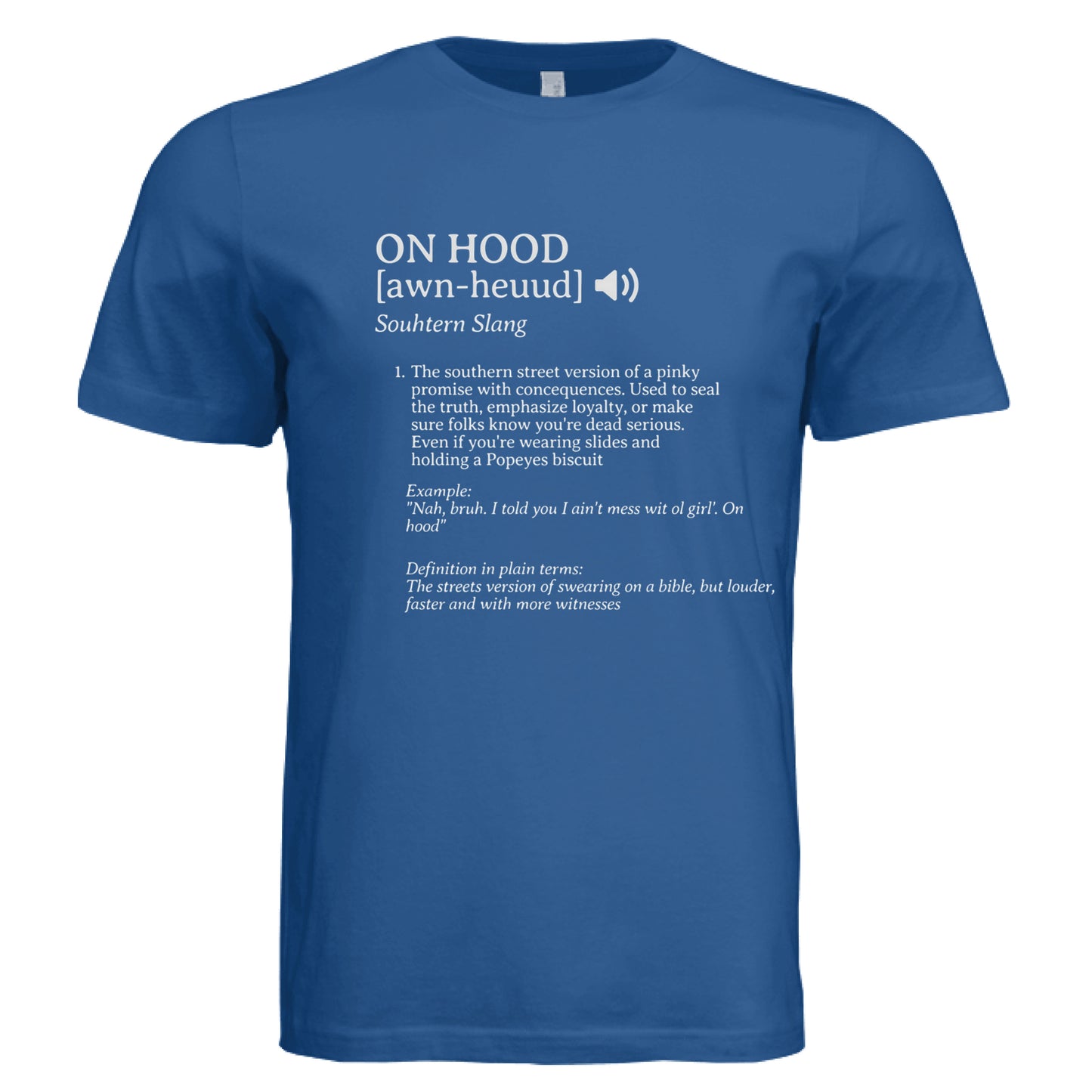 Solid True Royal Triblend - FRONT